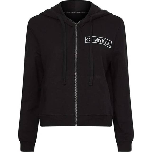 Calvin Klein Long Sleeve Zip Hoodie - Black