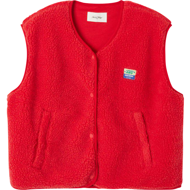 Hoktown Cropped Gilet - Strawberry - XS/S
