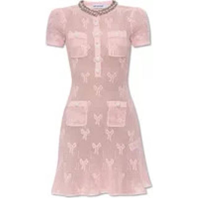 Crochet knit short Dress - M