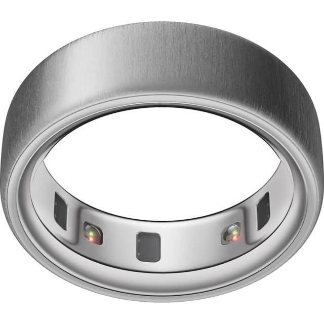 Oura Ring 4 Smart Ring str. 9 (borstad silver)