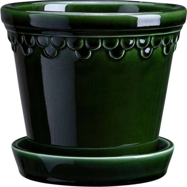 Bergs Potter Köpenhamn kruka glaserad Ø25 cm Grön