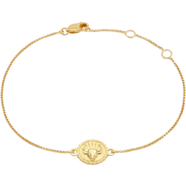 Rachel Jackson Womens Gold Zodiac Art Coin Virgo 22ct Yellow Gold-plated Sterling-silver Bracelet 1 Size - GOLD