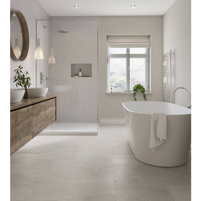 Malmo Livia Rigid Comfort Tile LVT Flooring - Brown - 45.7 x 30 x 0.55cm