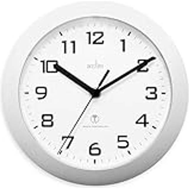 Acctim 74367 Peron Radio Controlled Wall Clock, Silver, 23 cm l x 23 cm w