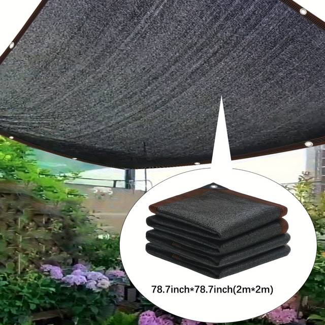 TEMU Pe Rectangular Sun Shade Sail Cloth For Outdoor Activities - , Non-waterproof, , Garages, Backyards, Pools, Lawns, Walls, Privacy Fence Screening, And Festive Gifts, Garden Deco