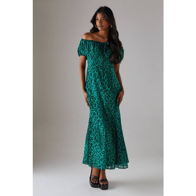 Warehouse green dress womens occasion dresses