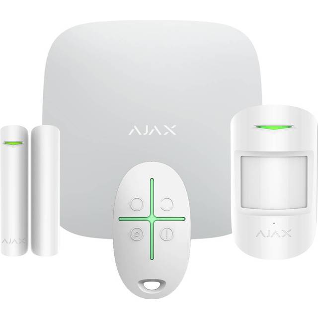 Ajax Alarm Startkit White - Bedste alarmsystem uden abonnement - Techii.dk