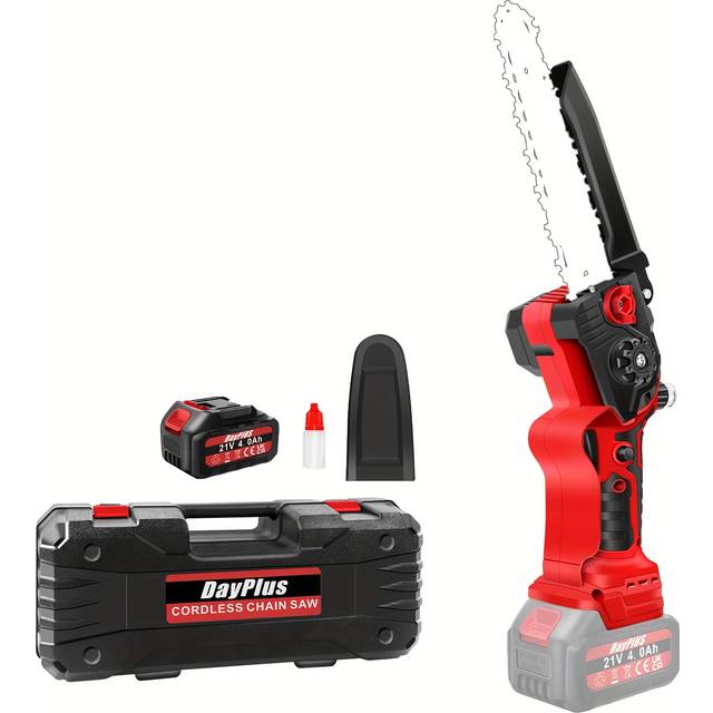 TEMU Machine Only Mini Chainsaw 8 Inch Cordless Electric Chainsaw Brushless With Battery One-handed Portable Pruning Chainsaw For Wood Cutting Trimming Branch Courtyard And Garden