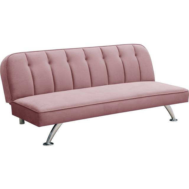 LPD Brighton Pink Fabric Sofa Bed