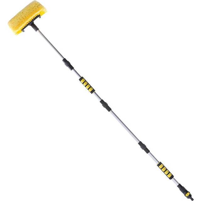 TEMU 1pc Soft Bristle Car Wash Brush With Extendable Pvc Pole, Cleaning Tool For Cars, Rvs, Suvs, And Trucks