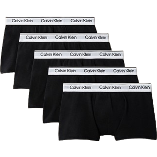 Calvin Klein Boys Icon Cotton Stretch Trunks - Black