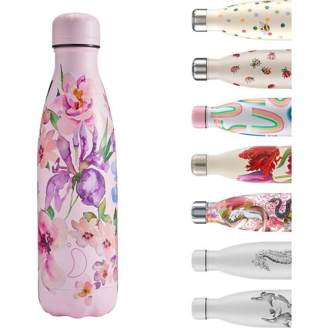 Chilly's Water Bottle - Stainless Steel and Reusable - Leak Proof, Sweat Free - Sorbet Petals, 500ml