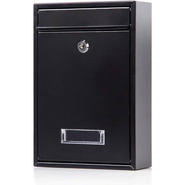 TEMU 1pc Key Lock Mail Boxes Outdoor, Locking Wall Mount Mailbox, Iron Mailbox, Outdoor Rainwater Proof Mailbox, Wall Mounted With Lock Mailbox, Large Creative Letter Box