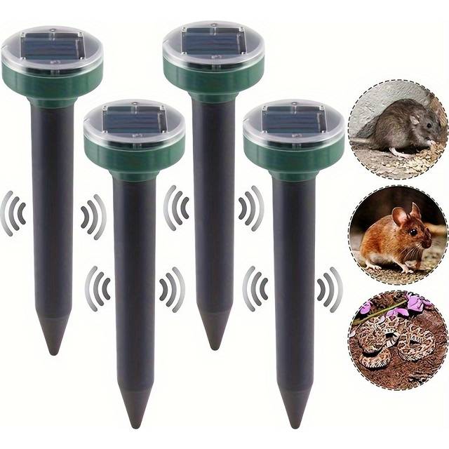 TEMU Solar Technology Rodent Repellent, High-quality Yard Protection - Suitable For , Squirrels And Rodents - , , Outdoor Pest Control For , , And Moles, Lawn Gopher Repeller