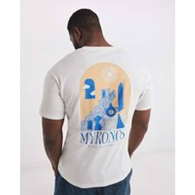 Jack & Jones Mykonos T-Shirt Cream - JACK & JONES - Size: L(47)