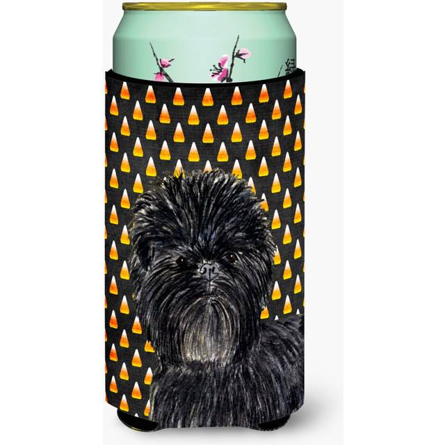 Affenpinscher Candy Corn Halloween Portrait  Tall Boy Beverage Insulator Beverage Insulator Hugger