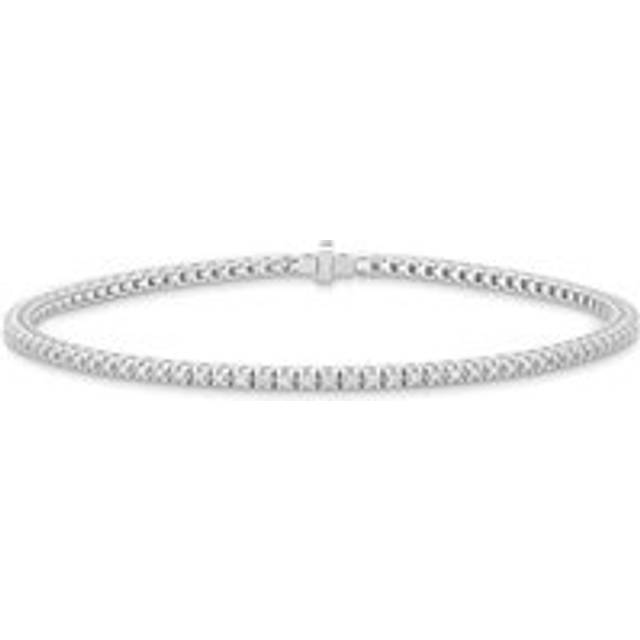 9ct White Gold Diamond Tennis Bracelet - Gold/White Gold
