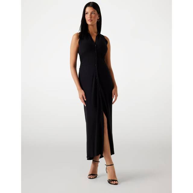 Guess Button-Up Long Dress - Black - M