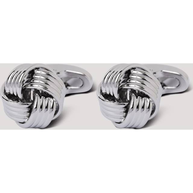 Hawes & Curtis Silver Wire Knot Cufflink Size: One Size