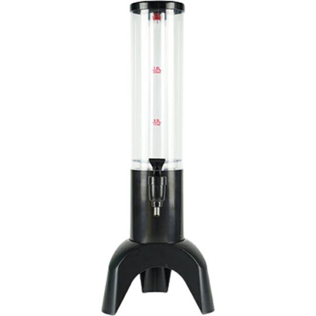 1.5L Beer Dispenser Tower Integrated Tap Beverage Dispenser-Black