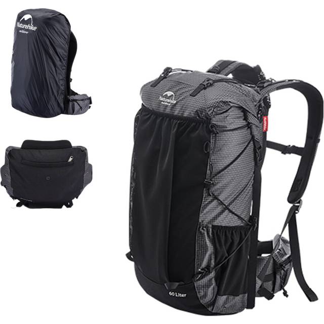 Naturehike 60L Internal Frame Hiking backpacking backpack, Camping Waterproof Mountaineering Bag,Outdoor Daypack with Rain Cover (Regular-2.55lbs)