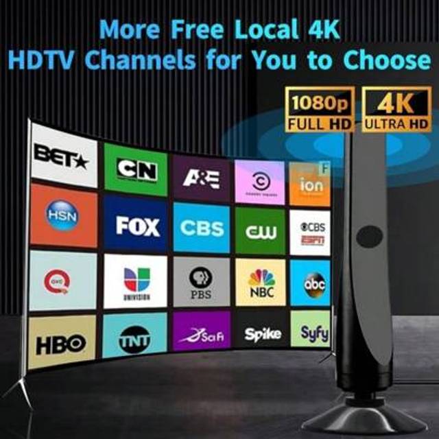 SHEIN 4K & 1080P High Definition Plug & Play TV Antenna, No Installation Required, Ditch Cable TV Fees, Free Access To Abundant HD Channels, Best Cost Perfo