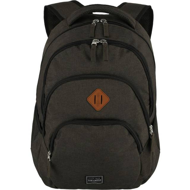 travelite hand luggage backpack, laptop backpack 15.6 inch, BASICS, daypack, daypack with many compartments, 45 cm, 22 liters
