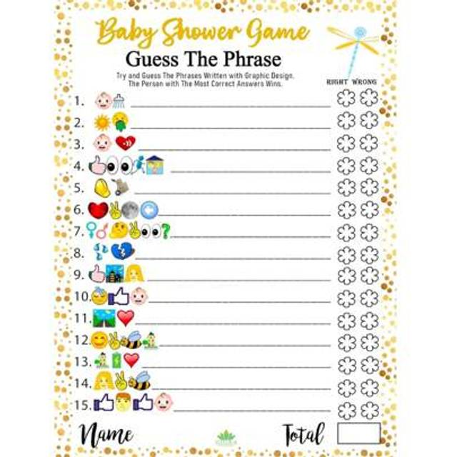 SHEIN 30/40pcs Baby Shower Party Game Cards - Fun The Phrase & Prediction Cards, Includes 30pcs Thick Card Paper (7x5 Inches), Double-Sided Printing, With A