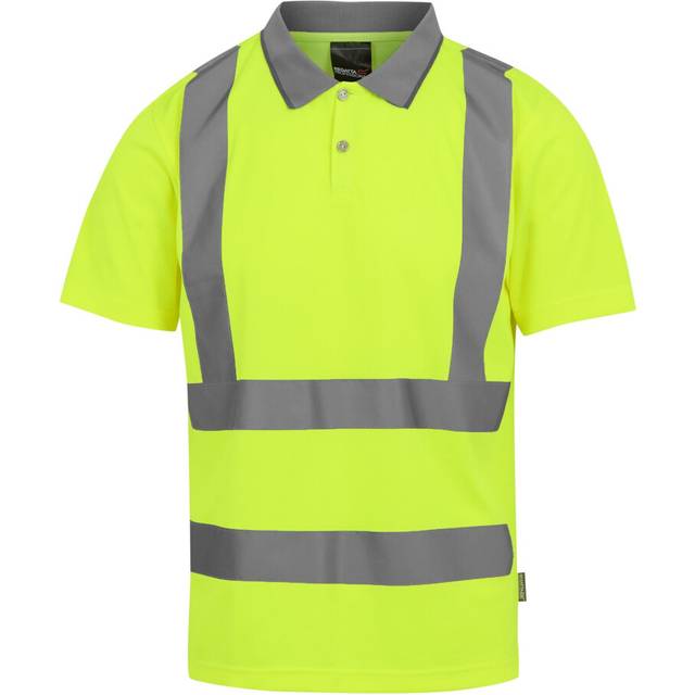 (S, Yellow) Regatta Mens Pro Hi-Vis Polo Shirt