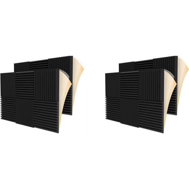 24 Pieces Acoustic Foam Panel Self-Adhesive,Acoustic Panel,Sound Insulation Pad,Reduce Noise,for Studio Home Office