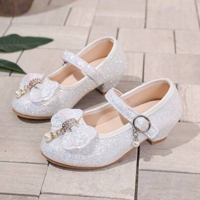 SHEIN 1 Pair Mary Sue Princess Bow Decor Mini High Heel Shoes