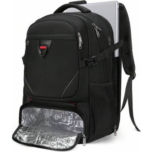 SHEIN Laptop Backpack 50L With Insulated Compartment Travel Work Backpack 17.3 Inch Water Resistant Large Business Computer Rucksack College School Backpack