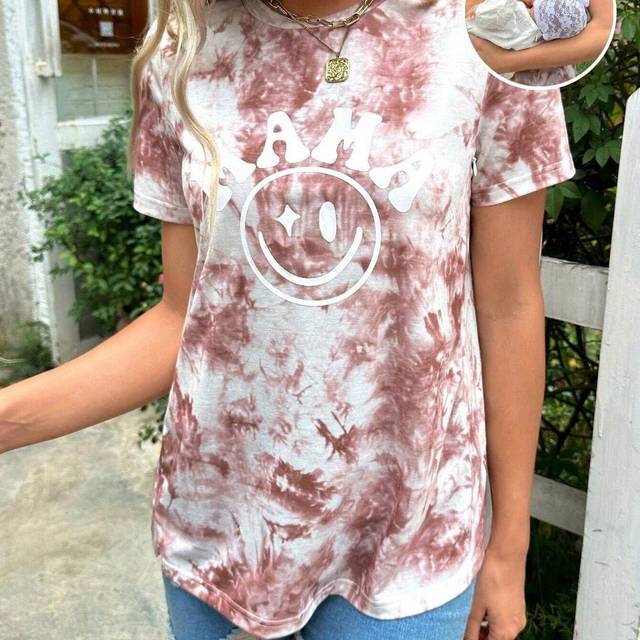 TEMU Maternity Casual Top T-sleeve Comfortable Autumn Dress Shirt Workwear Maternity Clothes Spring/summer Short Sleeve Under-shirt