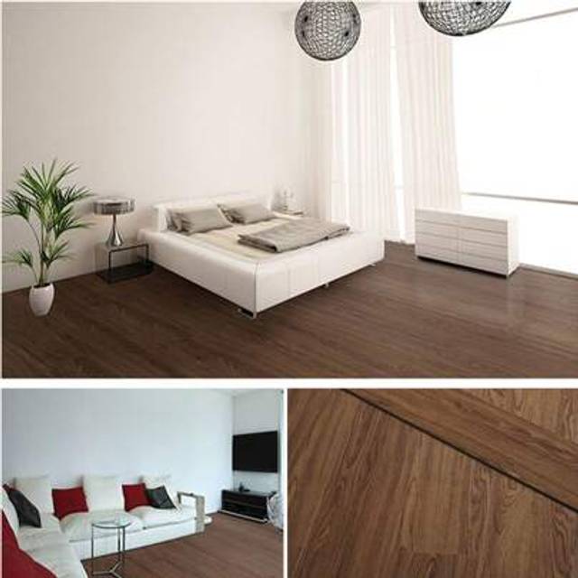 SHEIN 5mÂ² Floor Planks Tiles Self Adhesive Wood Effect Vinyl Flooring Kitchen Bathroom