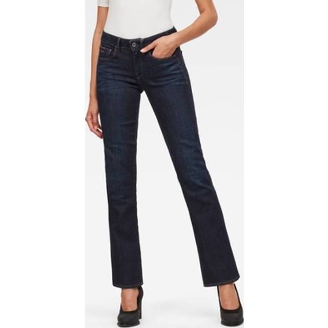G-star, women's, jeans, skinny 3301 d-mid skinny bootcut dark blue, w24 l30
