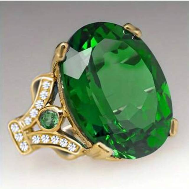 SHEIN Bohemian Style Ring With Red Cubic Zirconia Egg-Shaped Pattern, Symbolizing Nobility And Beauty, Match With Casual Outfits And Party Accessories, Perf