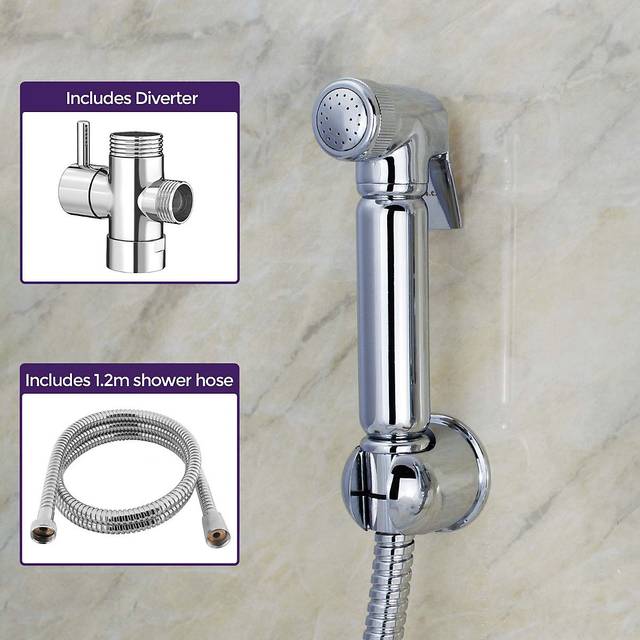 Handheld douche bidet toilet jet spray muslim hygienic shower and diverter kit