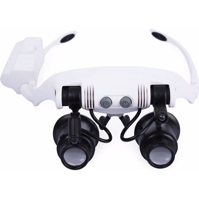 Headband LED Magnifying Glass Headlamp Microscope Jewelry Watch Repair