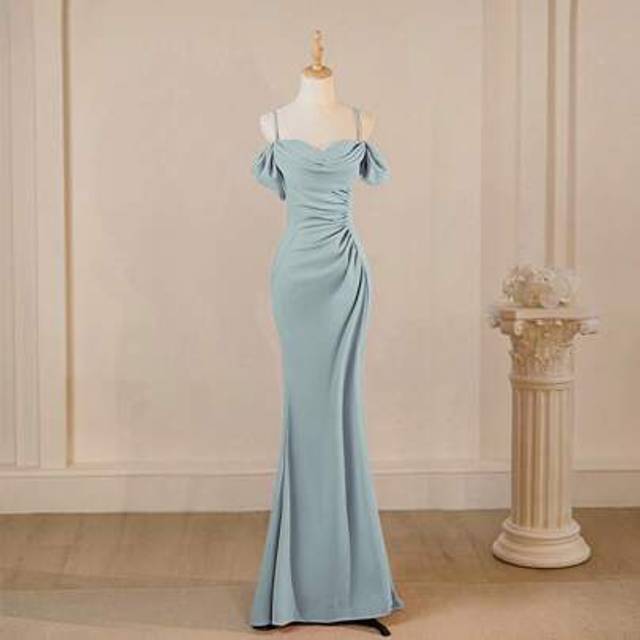 SHEIN Elegant Off Shoulder Fitted Maxi Dress, Formal Gown
