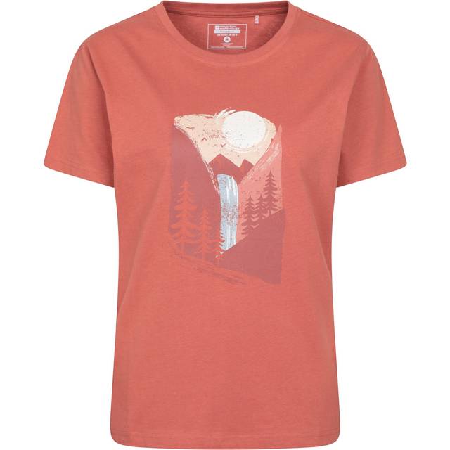 (8 UK, Rust) Mountain Warehouse Womens/Ladies Waterfall Relaxed Fit T-Shirt