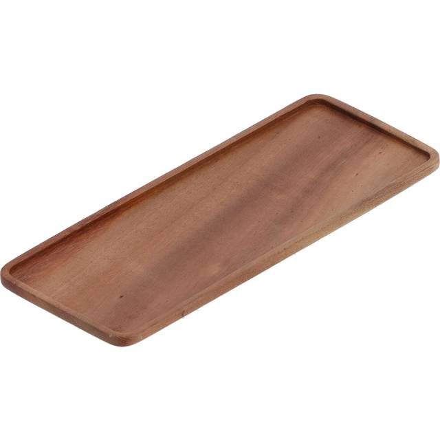 Tea Set Tray Walnut Hand Polished Clear Texture High Hardness Service Tray for Hotel Home