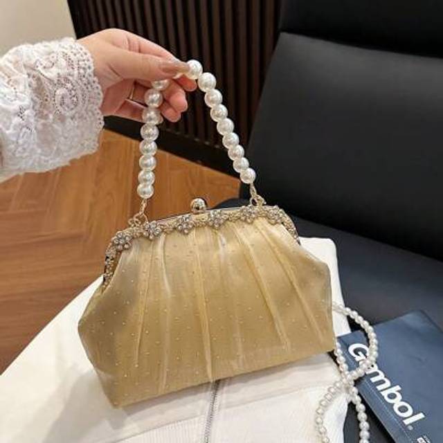 SHEIN Fashionable New Design Evening Bag, Knitted Party Clutch Purse, Versatile Daily Use Women Shoulder Bag