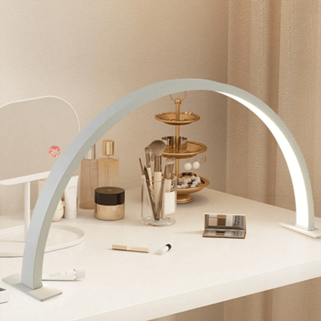 SHEIN Nordic LED Table Lamp Decoration Fixtures Minimalist Nail Lamp Decoration Fixtures Modern Beauty Lamp Luxury Home Decor Cool White Aluminium/Silica Ge