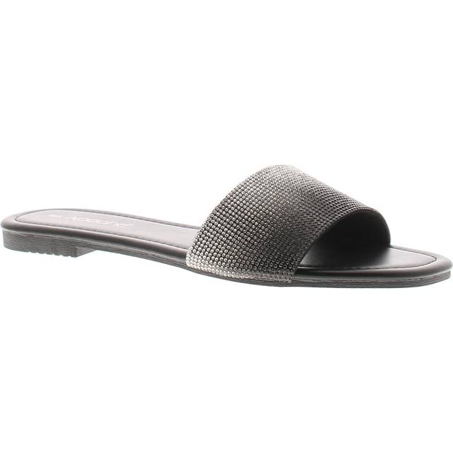 Apache womens flat sandals fade slip on silver fade uk size