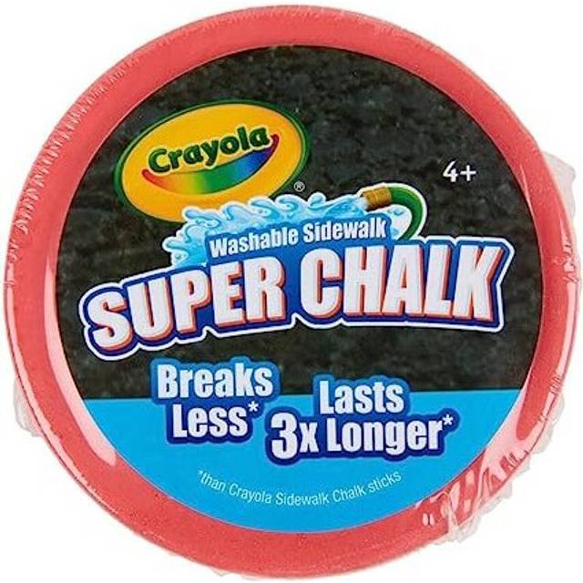 CRAYOLA Washable Outdoor Super Chalk - x1 Assorted Colours For Ages 4+