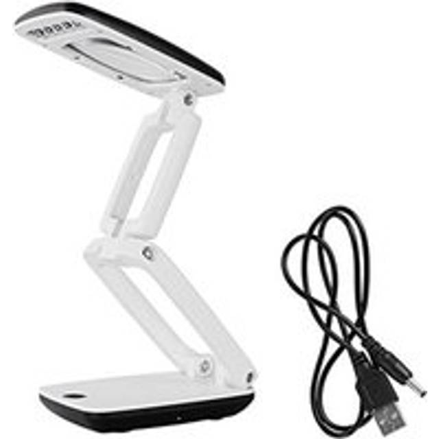 Lighted Desk Magnifying Glass Lamp with Light on Stand Led Portable Pocket Magnifier Visor Folding 3X for Reading, Hobby