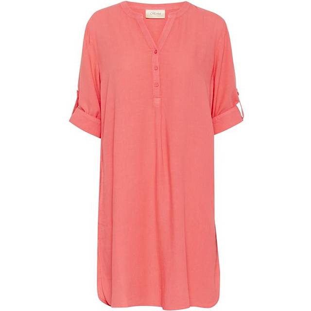 Cream Crventa Caftan Short Dress Dam Korta Klänningar Stl. 40 - Från Magasin - Porcelain Rose (40)