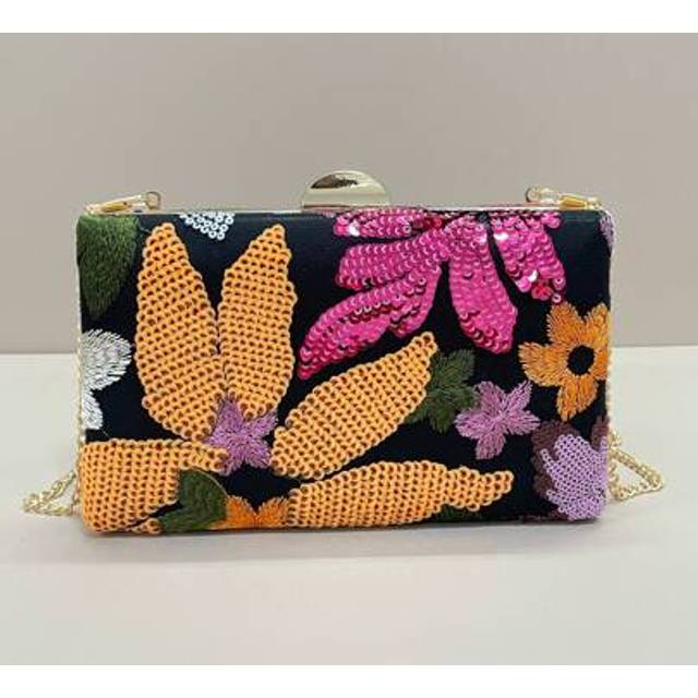 SHEIN Unique Elegant Sequined Embroidery Women Mini Clutch Bag, Versatile Shiny Sparkly Box Bag Suitable For Party, Wedding, Ball
