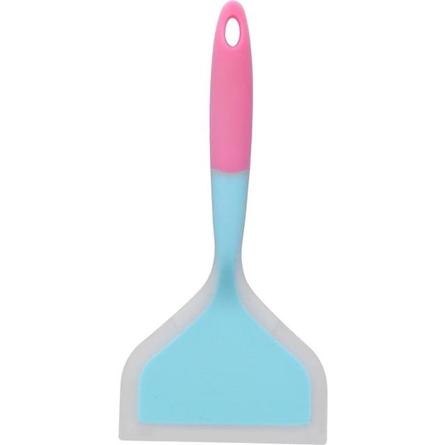 Cooking Spatula Transparent Twocolor Silicone Wide Mouth Frying Spatula Pancakes Fried Shovel for