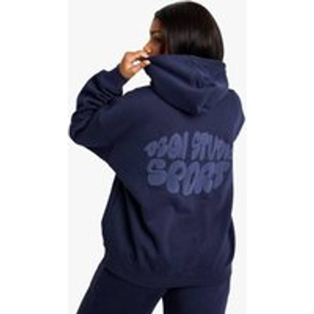 Womens DSGN Studio Sport Bubble Print Oversized Hoodie - Navy - S